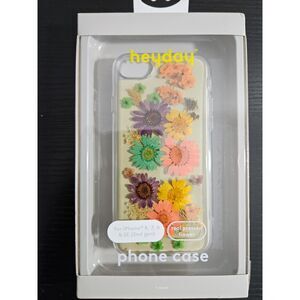 Heyday Real Pressed Flower Phone Case iPhone 8,7,6 & SE (2nd gen) NIB